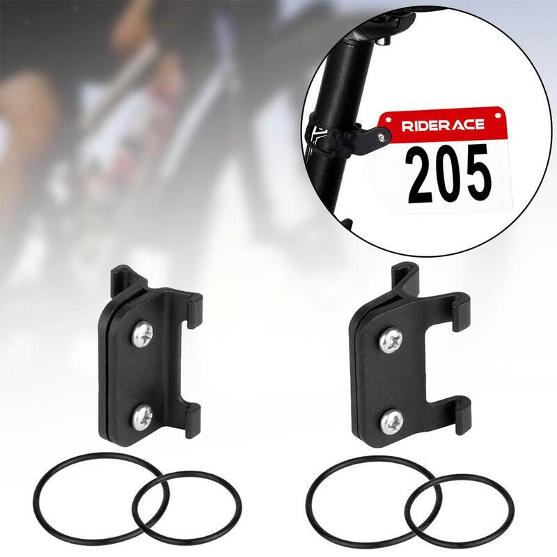 Portacartelli da corsa per bici adesivi con numeri personalizzati supporto per numero di ciclismo per sedile supporto per numero di corse in bicicletta staffa di montaggio