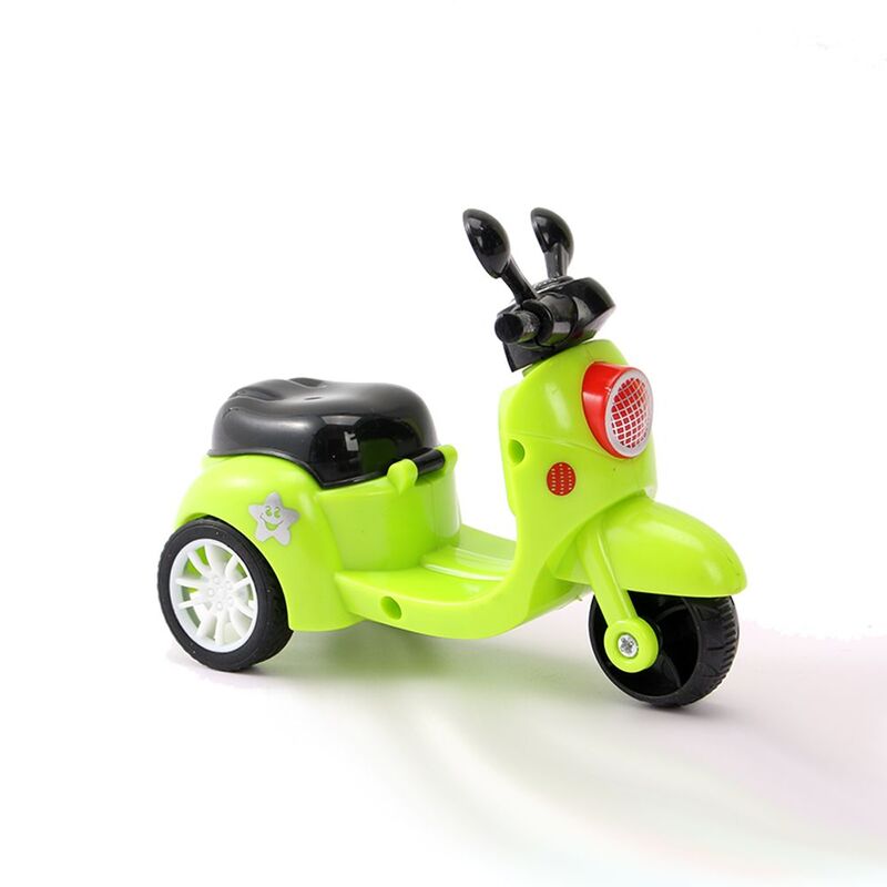 Cartoon Funny Vehicles Simulation Motorcycle Model Baby Early Learning Kids Inertia Car Pull Back Car Mini Motorcycle Boy Toy