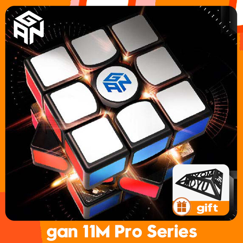 ガン11mproシリーズプロフェッショナル磁気スピードキューブ、UVコーティング、duo 251mパズル愛好家のためのミ、3x3および2x2