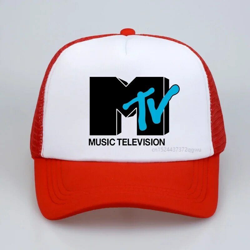 Unisex Mtv Música Televisão Baseball Hat, Cool Outdoor Caps, Retro Rock, Hip Hop TV Heather Mesh Caps