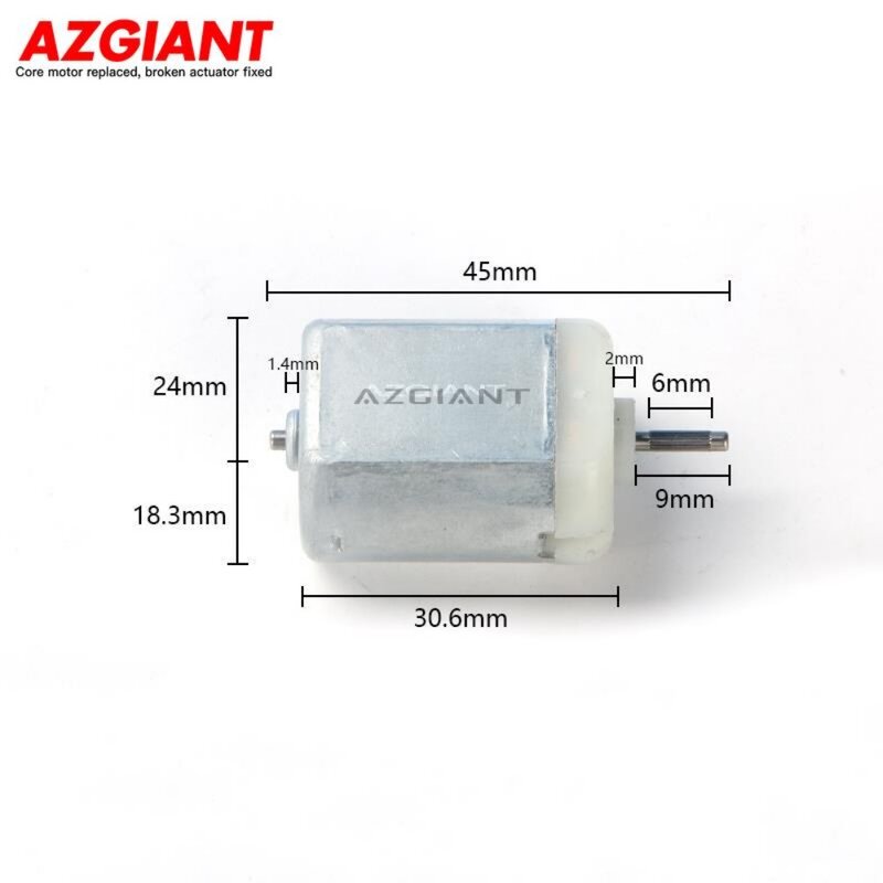 محرك كتلة AZGIANT لقفل لماكينة تنقيط السيارات ، محرك صغير تيار مباشر ذاتي الصنع ، ملحقات ، FC280 العاصمة ، 12 فولت ، 1 ، 2 ، 3 ، 4 ، 5