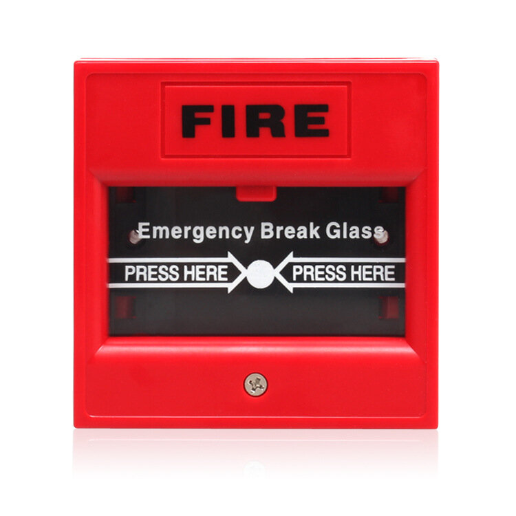 火災警報弁付きガラス製緊急ドアリリーススイッチ,ガラス製バルブ付きスイッチ