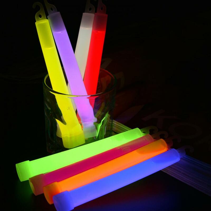 10Pcs Kids Glowing Sticks Toy 6 Inches Long Ultra Bright Fluorescent Stick Carnival Festival Neon Lights Concert Support Prop Pa