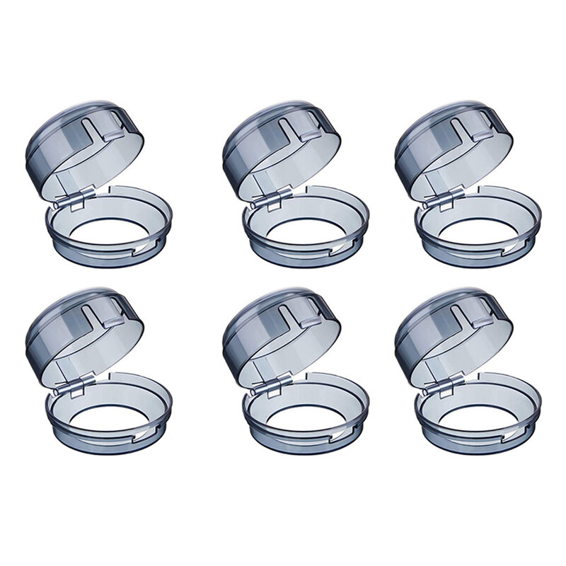 6pcs Stove Knob Gas Covers Cover Child Safety Proof Oven Guard Lock Clear Lid Baby Cooker Kitchen Door Guards Case Range