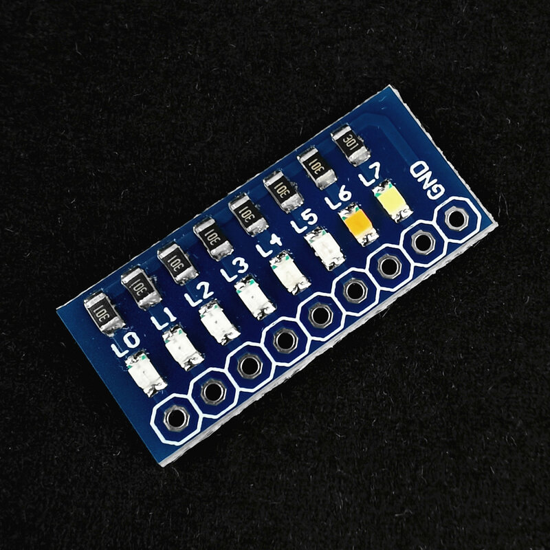 8-bitowy wskaźnik lampy testowej czerwony/zielony/niebieski/różowy/fioletowy/żółty 11 rodzajów kolorów dla STM32 STC 51 AVR PIC Arduino łatwy w użyciu