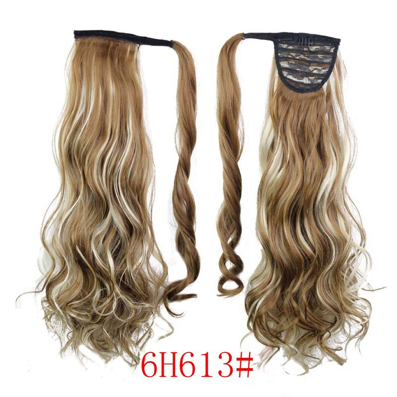 New Models Fashionable Long Curly Hair High Temperature Filament Woman Hair Extensions Ponytail Synthetic Fiber Party