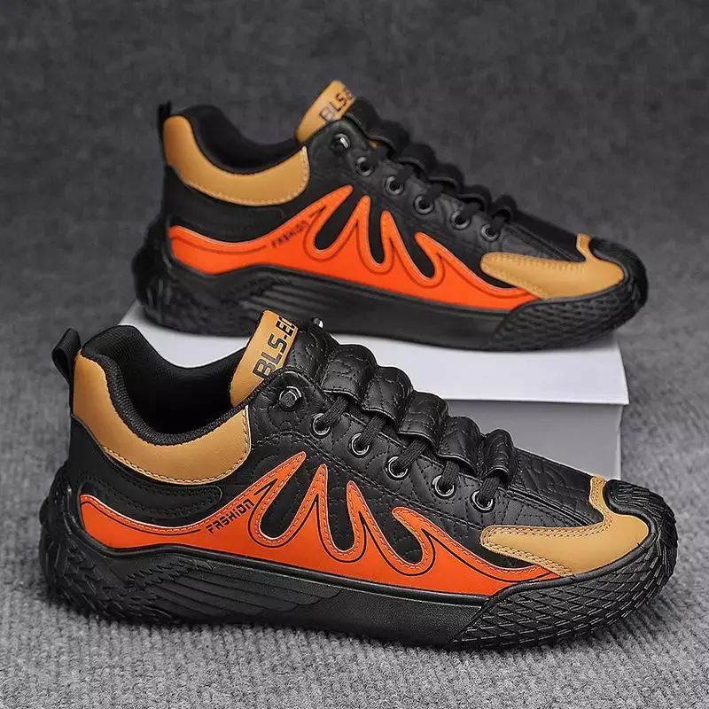 Autumn Men's Shoes 2023 New Niche Flat Sneakers Casual Men's Sports Platform Height Increasing Winter Tide Shoes