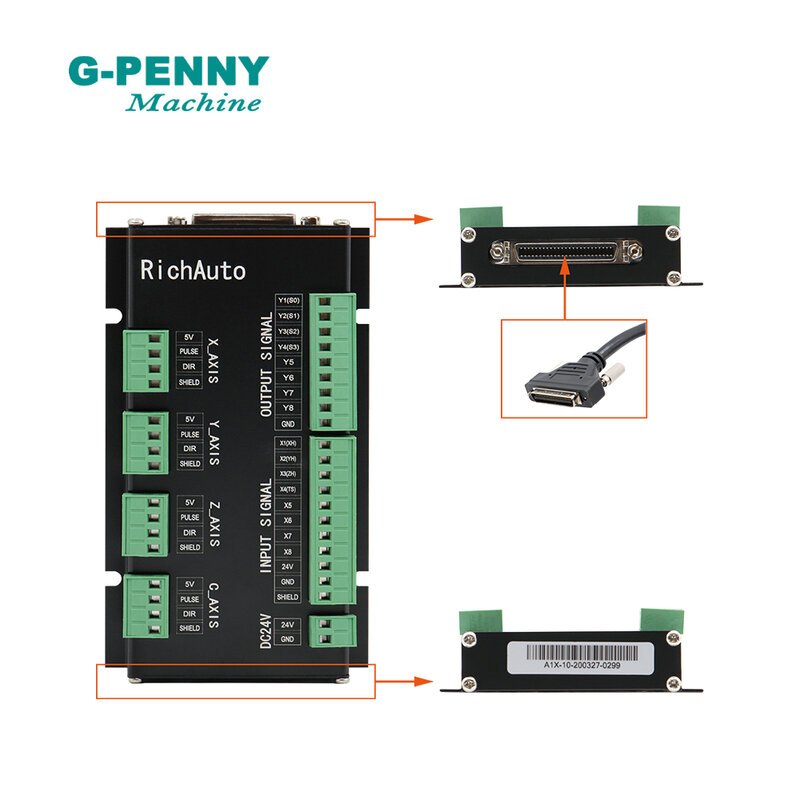 จัดส่งฟรี! DSP 3แกน Richauto A11ตัวควบคุม CNC ช่องสัญญาณไร้สายสำหรับ CNC Router แกะสลัก Handle Motion ภาษาอังกฤษรุ่น
