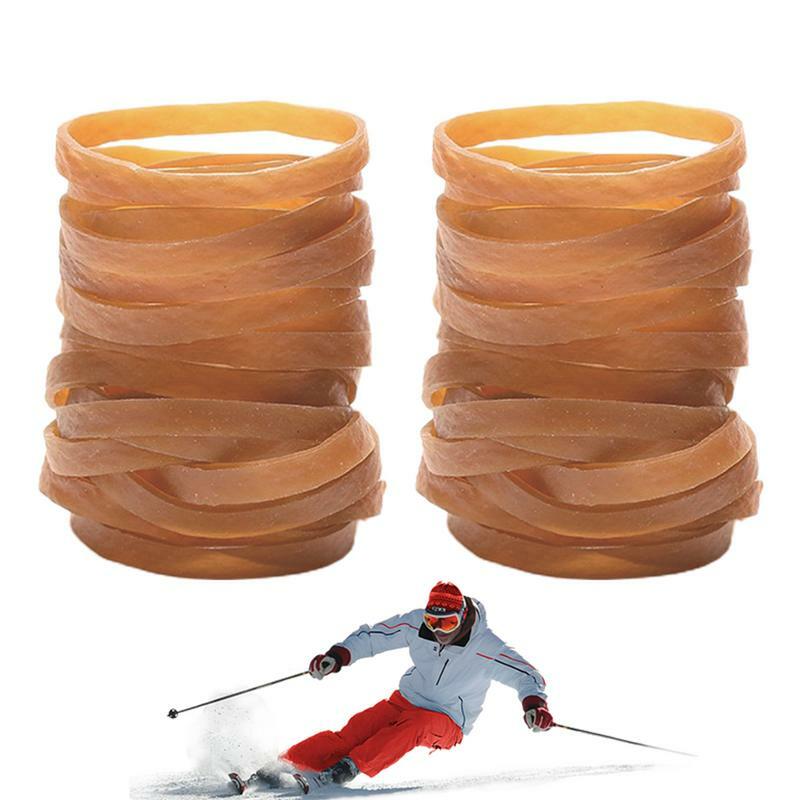 Mocowanie hamulec narciarski 30 szt. Opaski hamulcowe pierścienie gumowe opaski hamulcowe do sprzętu narciarskiego wiążące elastyczny pasek sprężystości
