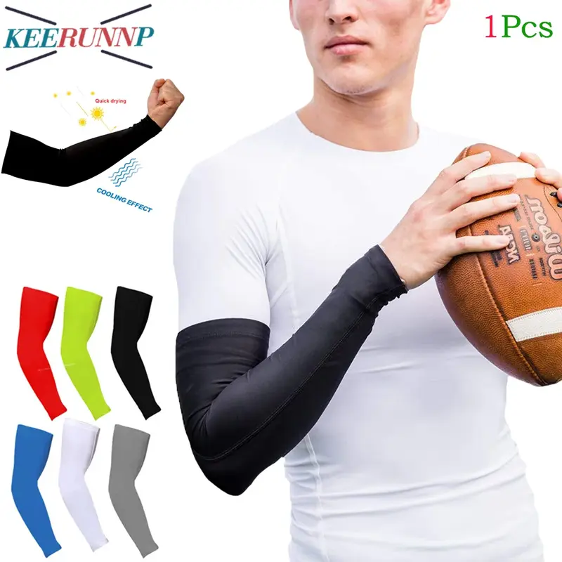 1Pcs Compression Arm Sleeve for Men Women,Full Arm Support Protection,Non-Slip Breathable Arm &Support for Pain Relief,Arthritis