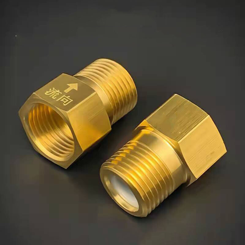 1Pcs 1/2" Male Female Thread Brass Check Valve One Way Non-return Valve For Water Tank Water Heater Toilet Water Pipe