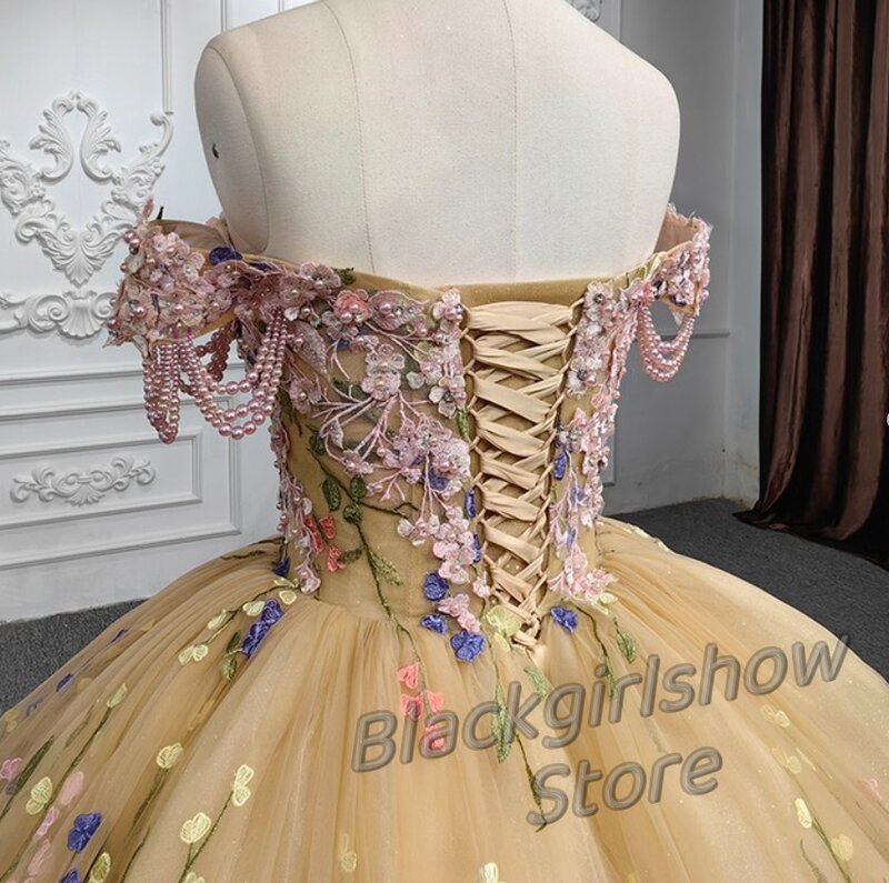 Роскошные платья 15 Quinceanera 2024 элегантные платья с цветочной вышивкой мечты и элегантные платья Quinceanera