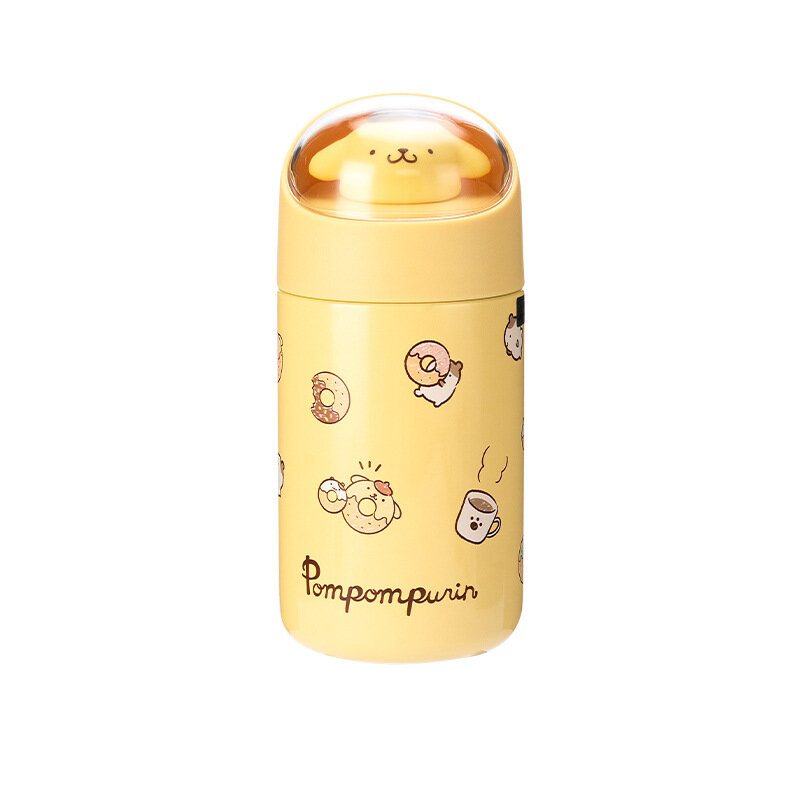Термос из нержавеющей стали Sanrio Cinnamoroll, портативный чайник Melody Kuromi, уличная чашка для воды Hello Kitty, вакуумные фляжки