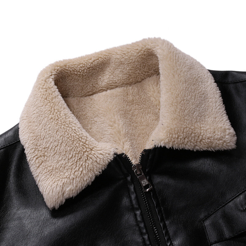 Korean Sle Winter Retro Elegant Thickened Patchwork Contrast Color Lapel Fur Integrated Women Small Outerwear