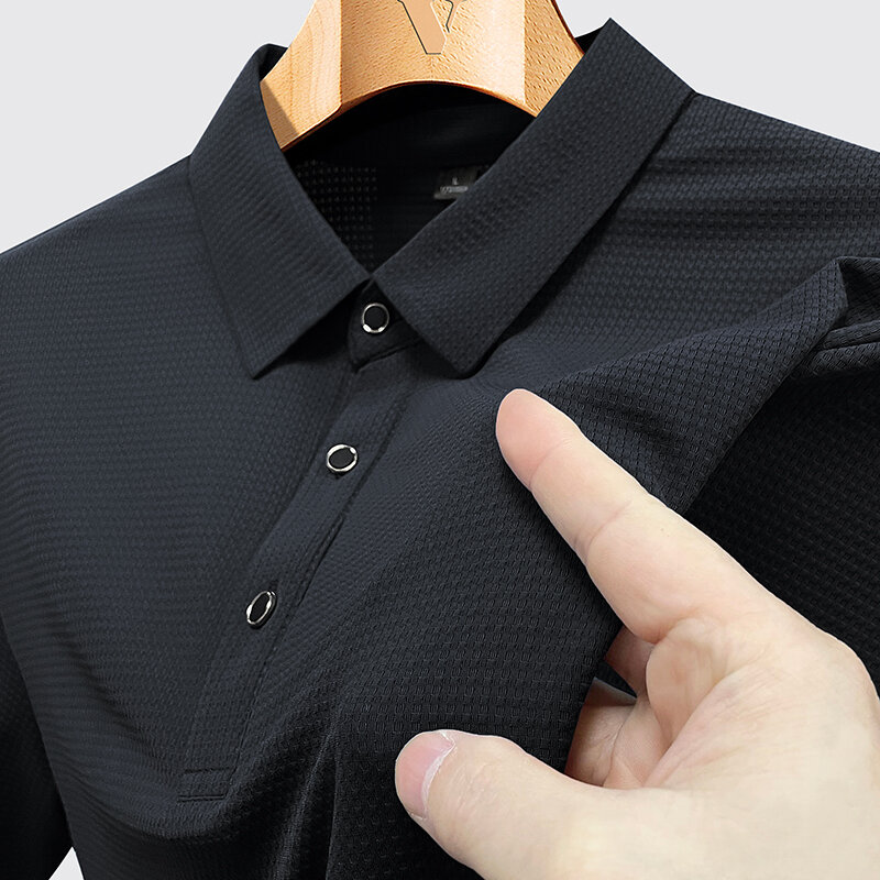 Plus Size 7xl 8xl 9xl Sommer Herren Kurzarm T-Shirt cool atmungsaktiv Business Polo Shirt lässig schnell trocknen Golf Polo Shirts