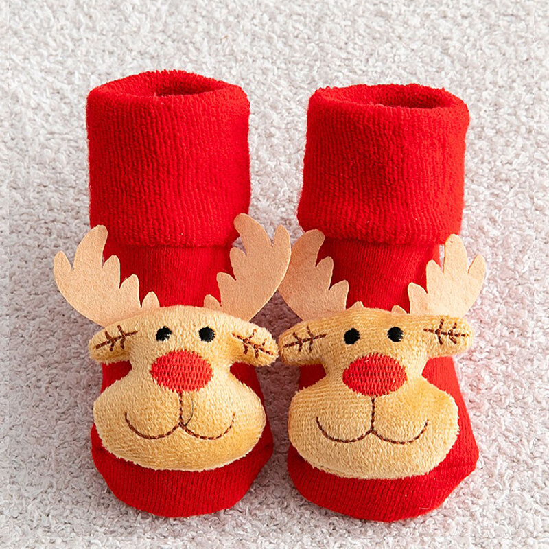 Kinder Kinder socken für Mädchen Jungen rutsch feste Baumwolle Kleinkind Baby Weihnachts socken für Neugeborene Kleinkind kurze Socken Kleidung
