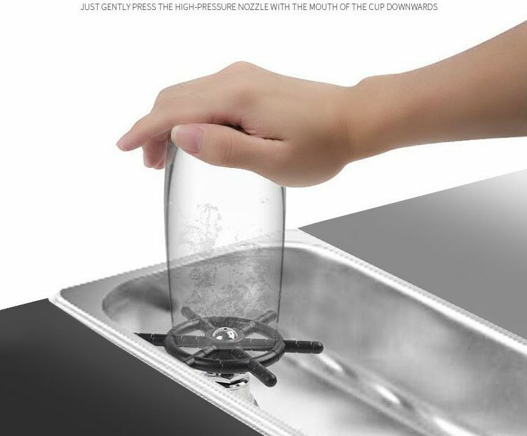 Dinamico Commercial Bar Cafe detergente automatico per bottiglie strumento per la pulizia della sciacquatrice per vetro ad alta pressione rondella per tazze da cucina