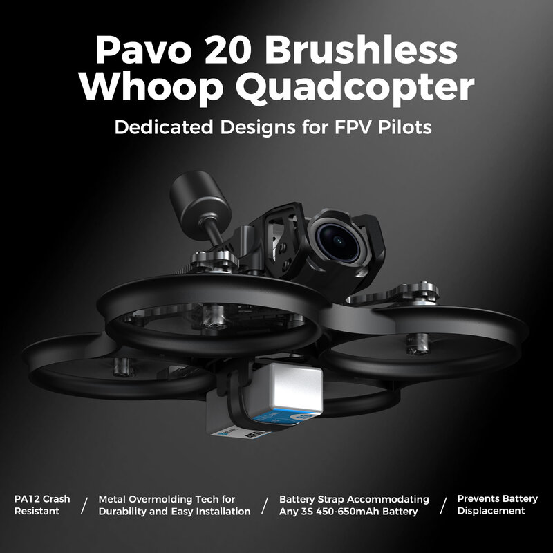 BETAFlong-Quadricoptère Whoop sans balais pour salle de bain, T Vets, Pavo20, PAVO PICO, 2024