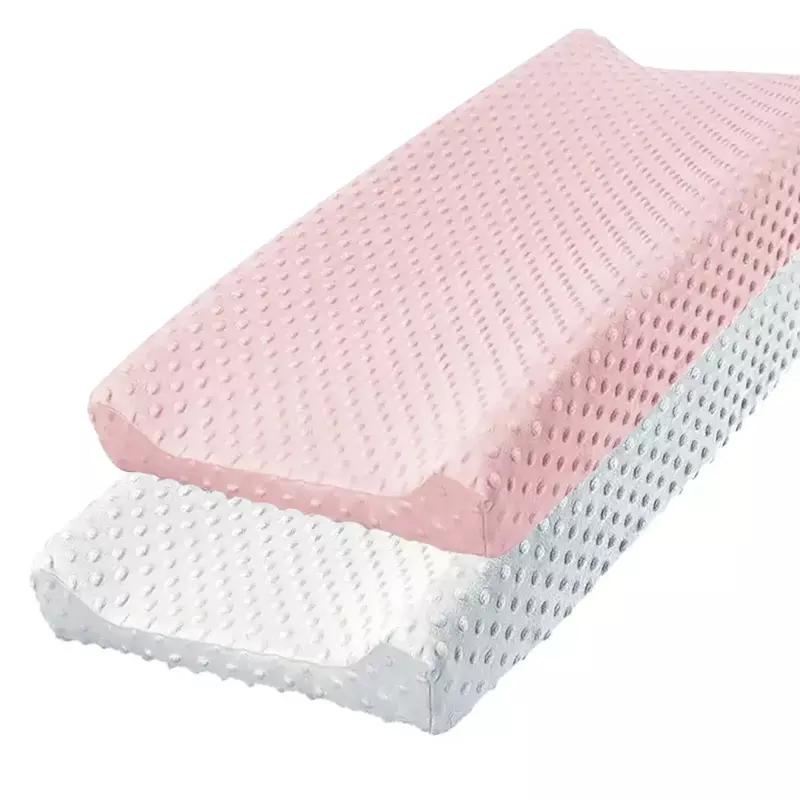 Almohadilla para cambiar pañales para Baby Shower, cubierta protectora reutilizable, suave y transpirable, terciopelo Coral, cuna