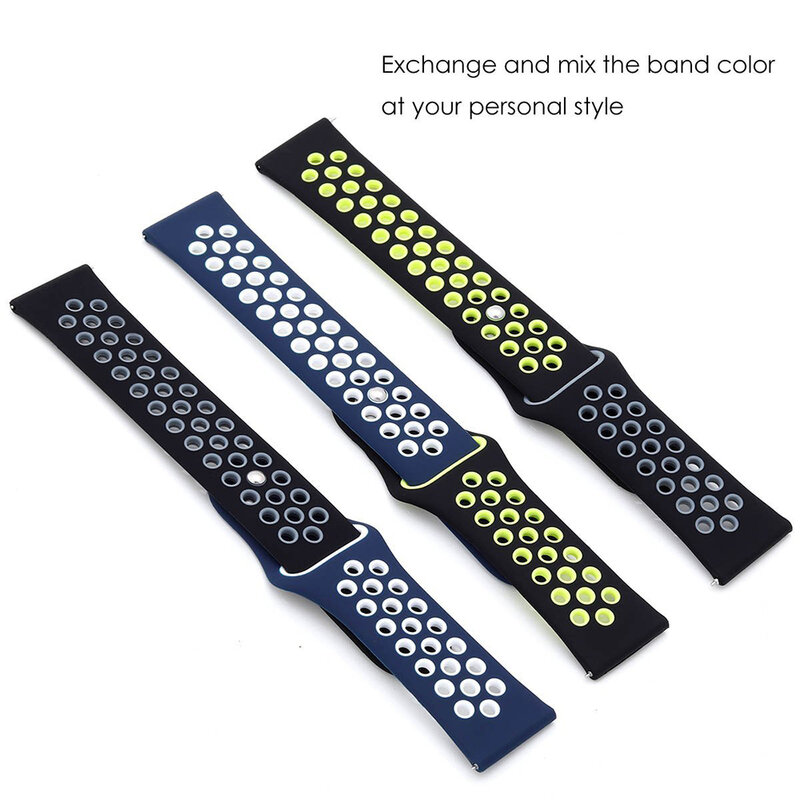 20mm 22mm Watch Strap for Samsung Galaxy Watch 6 5 4 3 Classic 47mm 43mm Pro 45mm 40mm 44mm Silicon Bracelet Huawei GT/3/2 Band