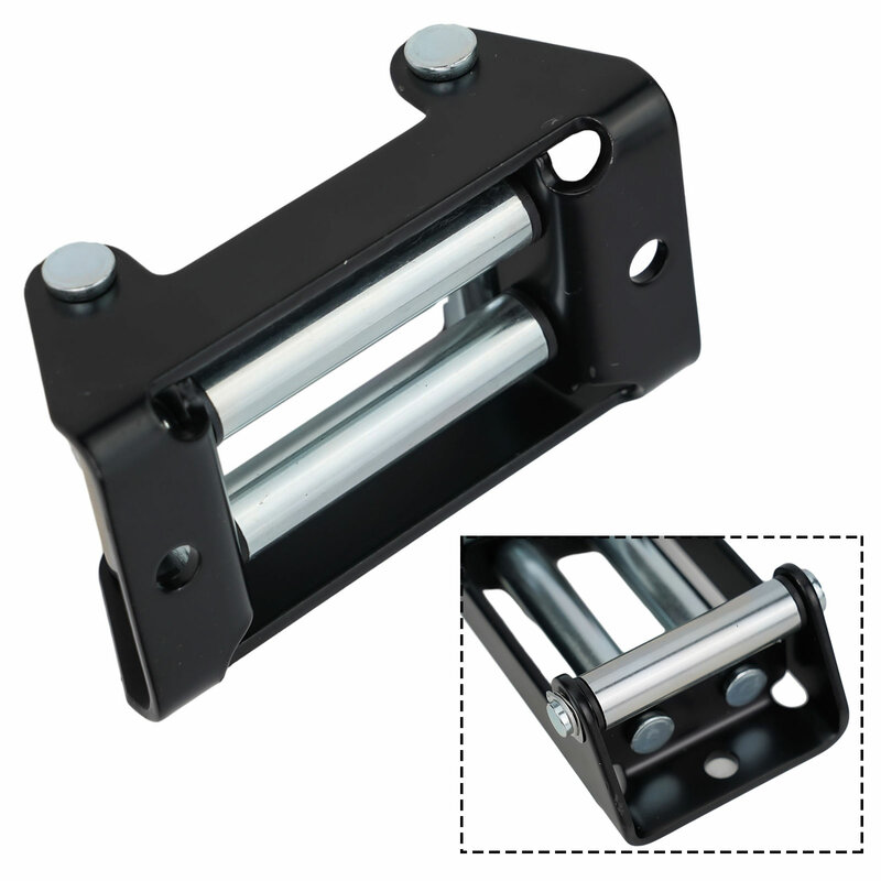 Heavy Duty Roller Fairlead for ATV UTV Winches Dowel Pin Bearings Composite Bushings Ensures Easy and Smooth