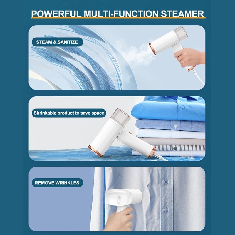 1 PCS Steamer For Clothes Portable Clothes Steamer For Clothes Removes Wrinkle US Plug