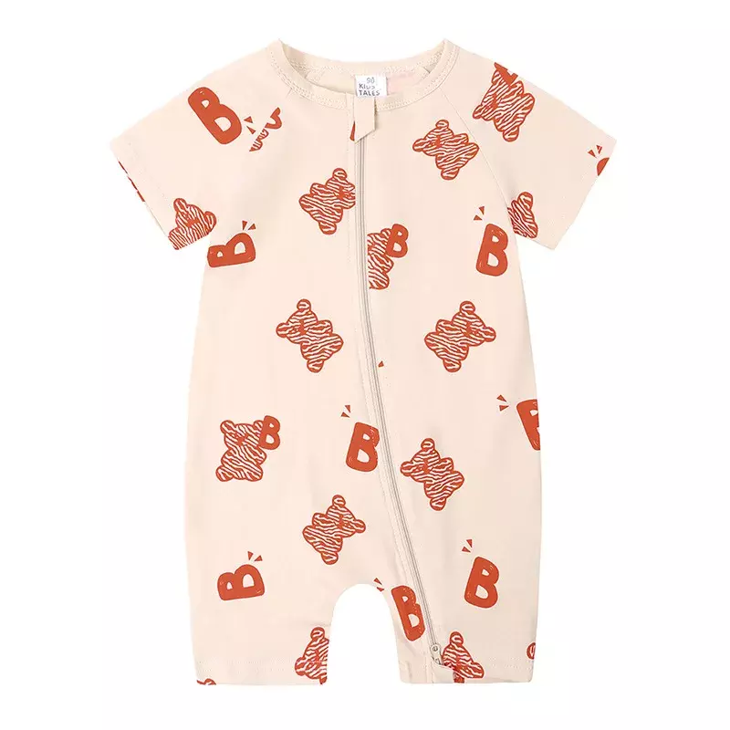 Baby Kostüm Baumwolle Pyjama Kurzarm Overall 0 bis 3 6 12 24 Monate Sommer Mädchen Stram pler Junge Nachtwäsche für Neugeborene Bodysuit