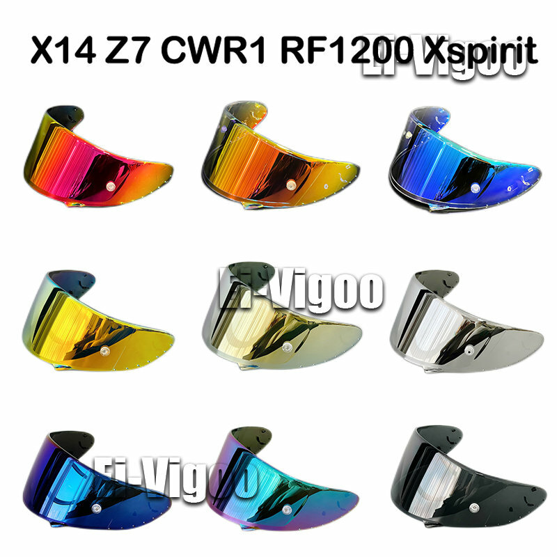 Visera de casco para SHOEI X-14, X14, Z-7, Z7, CWR-1, CWR1, NXR, RF-1200, RF1200, x-spirit III, XSpirit 3, x-fourteen, X Fourteen, RYD, CWR-F, CWRF