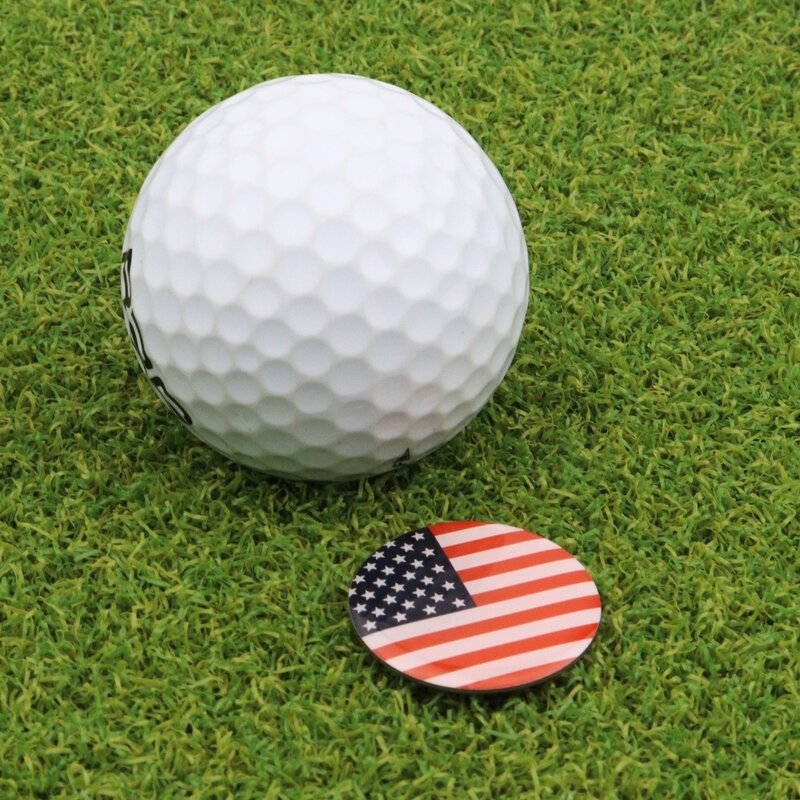 Zielony widelec golfowy ze stopu cynku znacznik pozycji piłki golfowej przenośny wielofunkcyjny widelec piłka golfowa magnetyczny 4 w 1 piłka golfowa Marker do gry w golfa