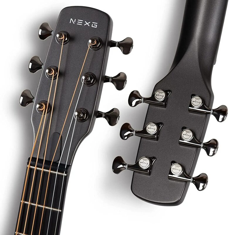 Enya NEXG Gitar Audio Pintar 38 Inci Gitar Serat Karbon dengan Casing/Mikrofon Nirkabel/Kabel Audio/Tali/Kabel Pengisi Daya