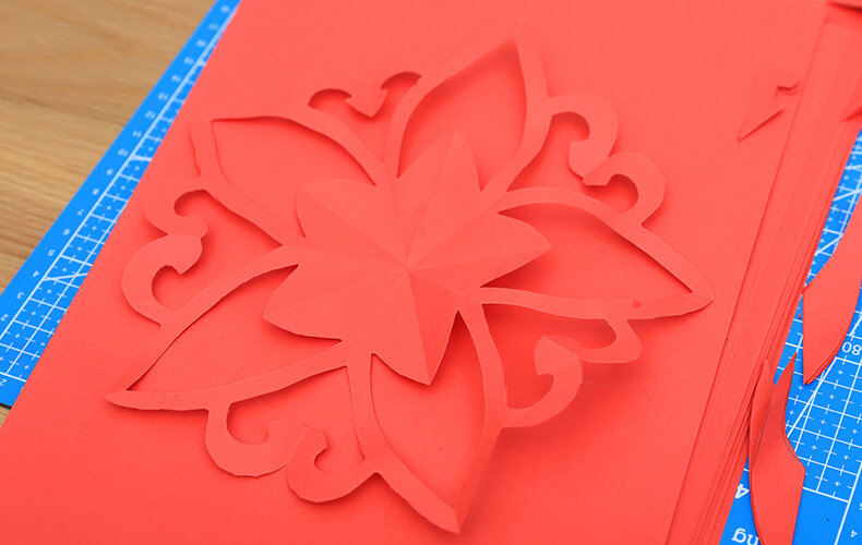 Speciaal Papier Voor Het Snijden Van Papier, Handgemaakt Rood Papier Voor Kinderen, Raamdecoratie In Chinese Stijl Papier Maken