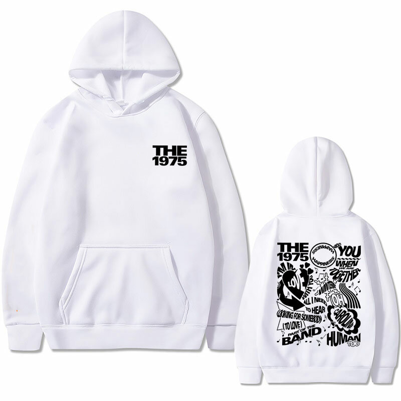 British Band The 1975 Graphic Hoodie Men Gothic Pullover Male Casual Oversized Hoodies Male Vintage Indie Alternative Sweatshirt