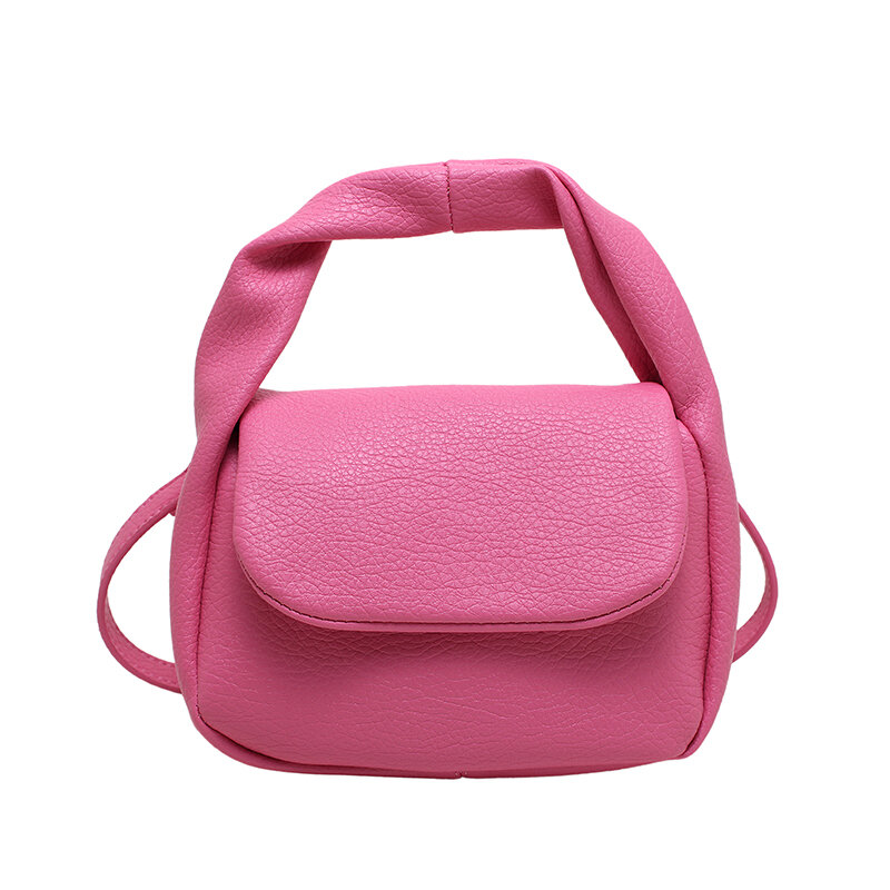 Tas selempang kecil lucu dengan pegangan pendek untuk wanita tas tangan gaya Korea desainer 2024 dan tas bahu kulit PU