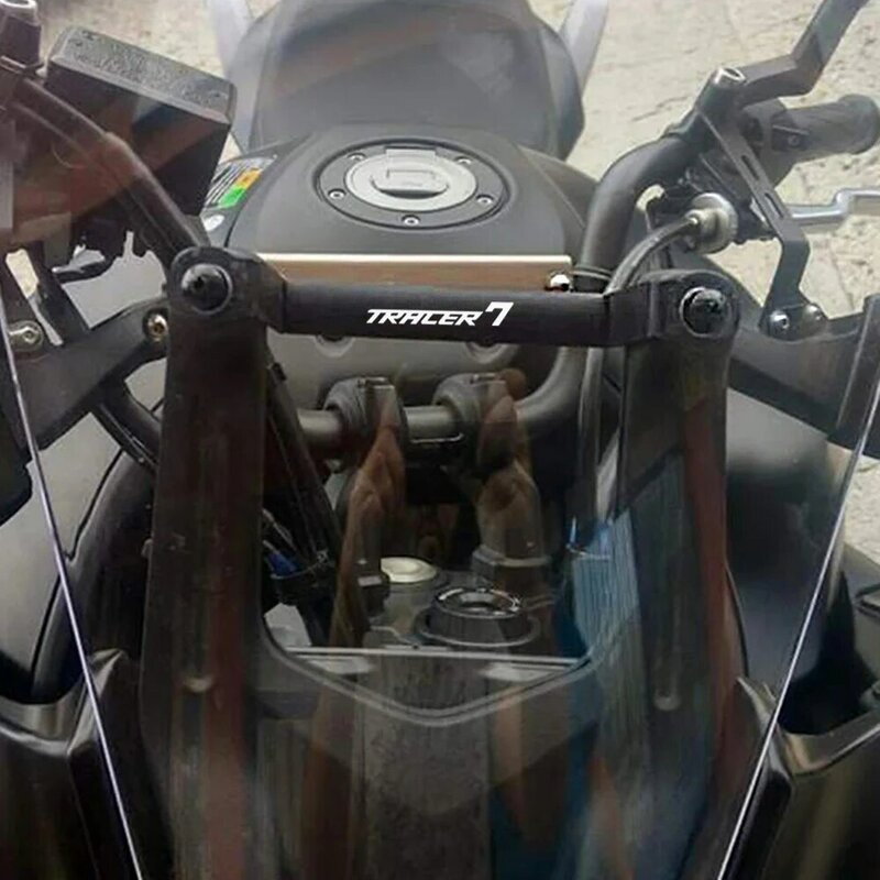 Держатель для телефона мотоциклетный 12/22 мм, с подставкой, кронштейн для GPS-навигации для Yamaha MT-07 MT07 Tracer 7 700 GT Tracer7 2016-2023 2024
