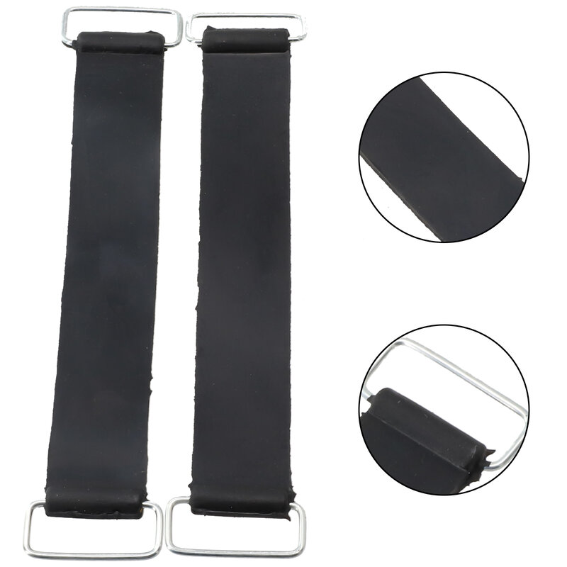 Universal Motorcycle Battery Holder, Elastic Rubber Band Strap, Suitable for Scooters, Tricycles, and More 2pc