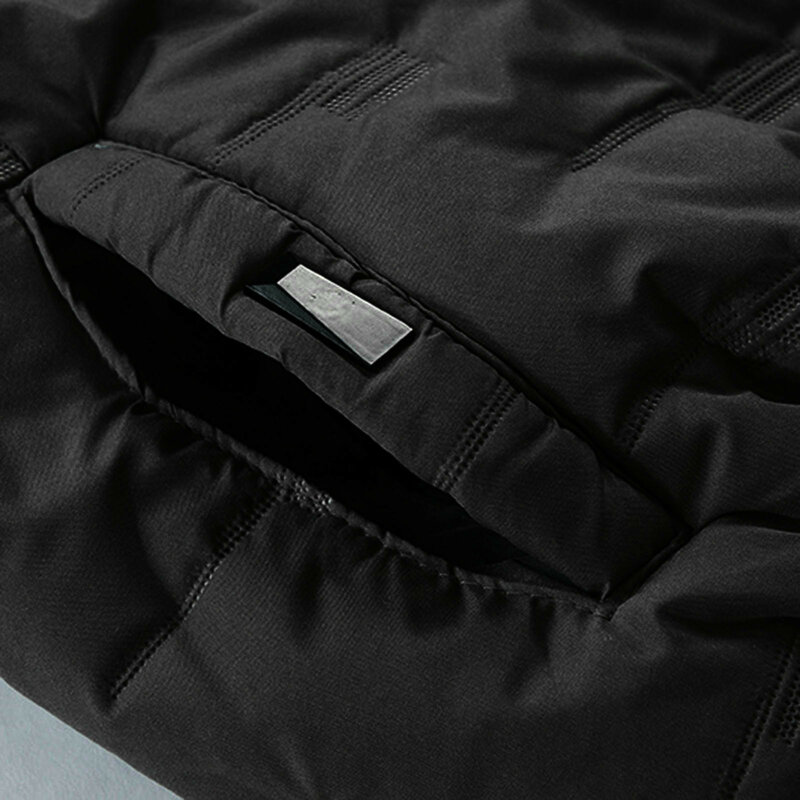 2022 nuovo Parka da uomo autunno inverno cappotto solido colletto alla coreana cerniera tasche Casual giacca calda con cappuccio Streetwear per uomo