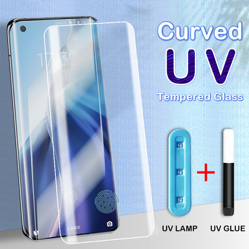Per Xiaomi 12 11T Pro pellicola protettiva in vetro temperato UV Liquid Glue Screen Protector Mi CIVI MIX 4 Note 10 Lite 12S 12X 11 Ultra