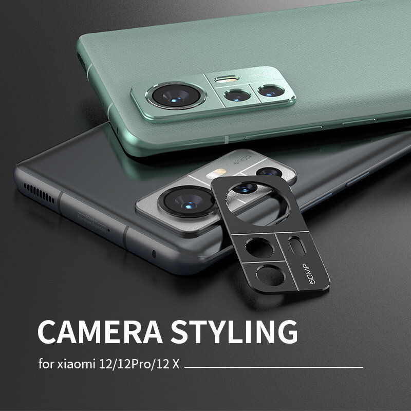Marco de cubierta de lente de cámara para Xiaomi Mi 12 Pro 12X, Protector de aluminio de lujo para cámara Mi 12Pro 12 X, pegatina de tapa de anillo de lente