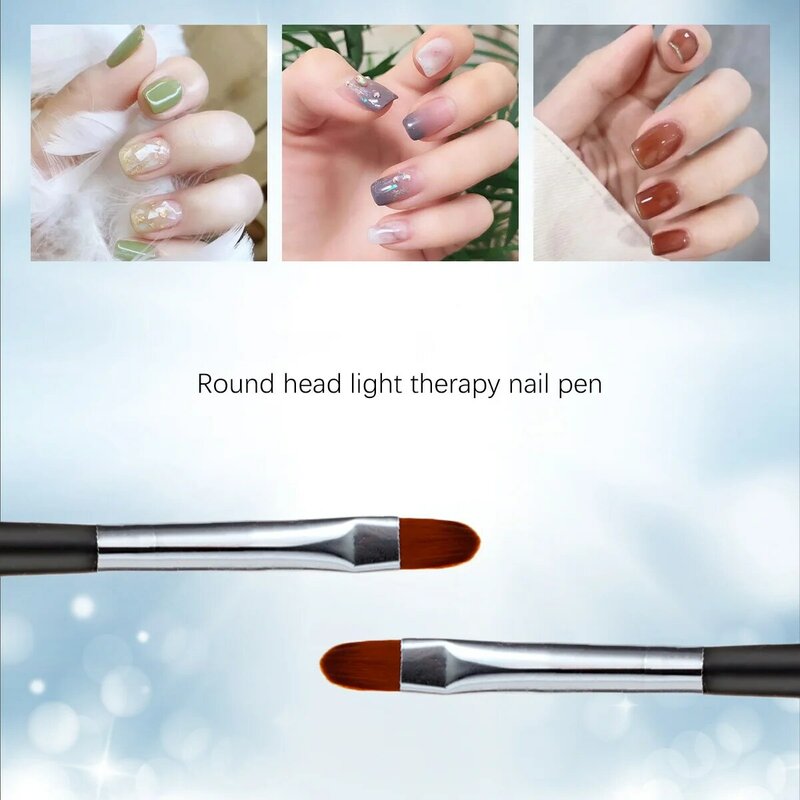 1Pc Nail Art Brush manico nero modello acrilico UV Gel Extension rivestimento disegno pittura penna accessori per Manicure fai da te strumento per unghie