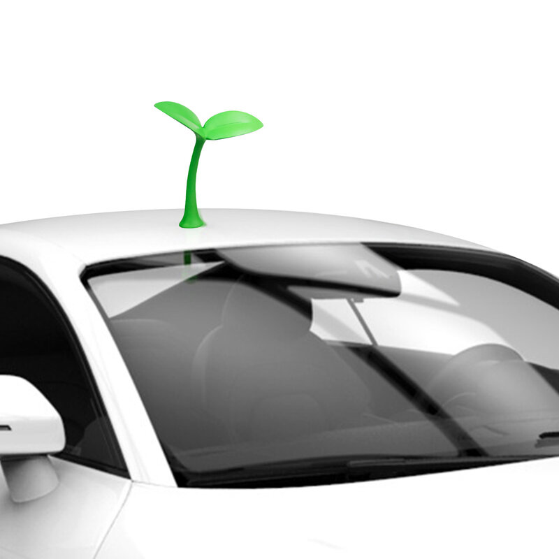 3D-наклейки на крышу с искусственной антенной, Внешнее украшение автомобиля, автомобильные наклейки, наклейки в виде ростков фасоли, дьявольский Рог