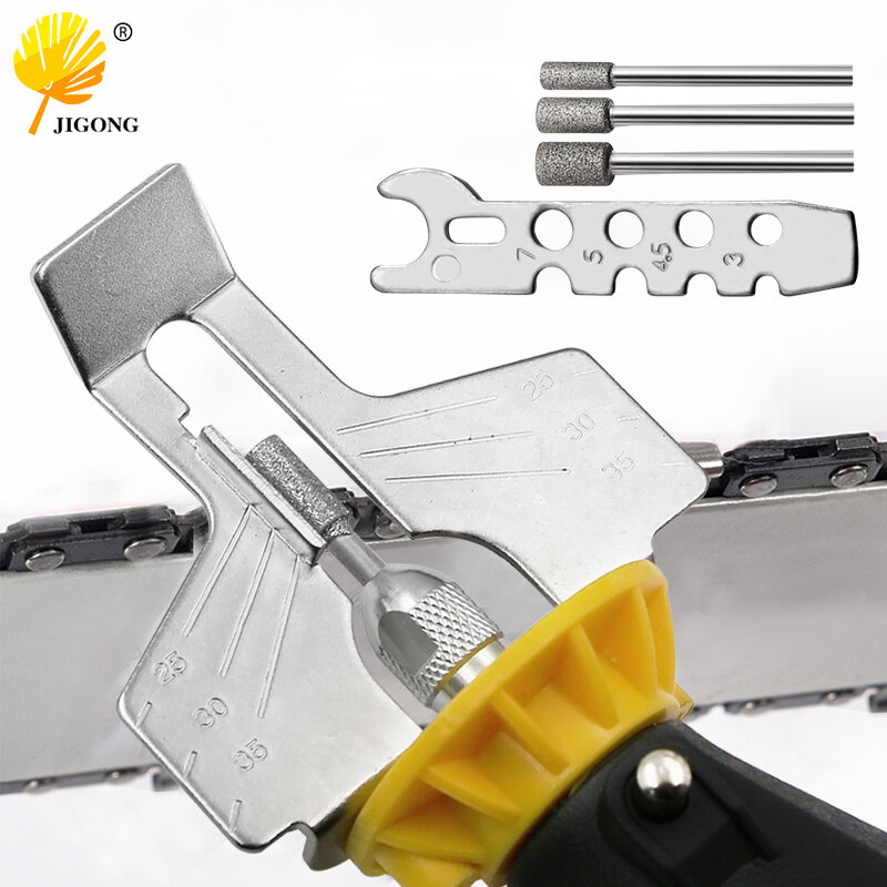 Sharpening Attachment Chain Saw ฟันบดเครื่องมือใช้กับเครื่องบดอุปกรณ์เสริมสำหรับ Sharpening เครื่องมือสวนกลางแจ้ง