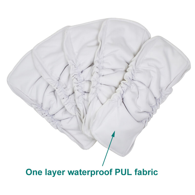 [Usurpon]1ชิ้นนำมาใช้ใหม่และกันน้ำผ้าใยไผ่แทรกด้วยขาเป้าเสื้อกางเกงเด็กผ้าอ้อมผ้าฝ้ายอินทรีย์แทรก Pad