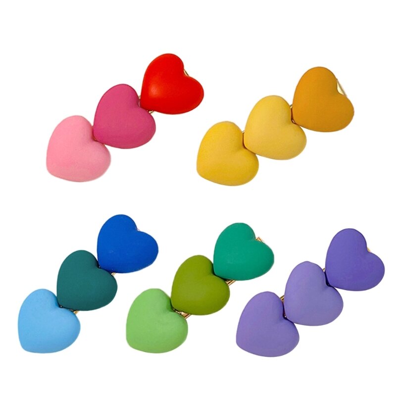 Pinza para para niñas F62D, pasadores para con forma corazón y amor Color para estudiantes y