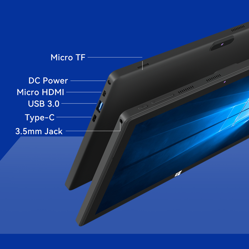 Adreamer 2 In 1 Tablet Windows 10 Intel N4020c 10.1 Inch Touchscreen Pc 8Gb Ram 128Gb Ssd Mobiele Kantoor Tablet Pc Met Toetsenbord