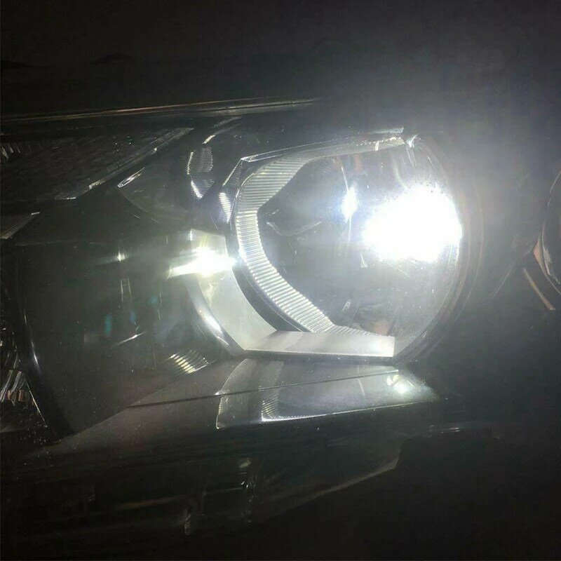 6X lampu depan LED Kombo lampu kabut sorot rendah tinggi untuk Toyota Tacoma 2016-2020 6000K