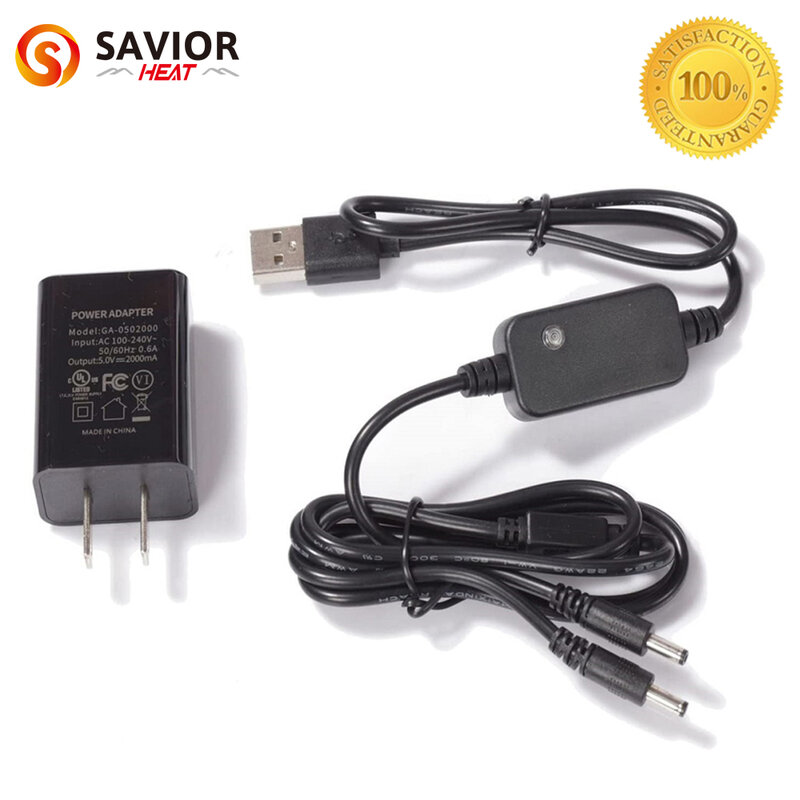Savior Heat Charger For Heated Glove Heated Products 8.4V 1.3A 35135 DC Connector Dual Cable Smart Charge 2 Battery EU,UK,US,AU