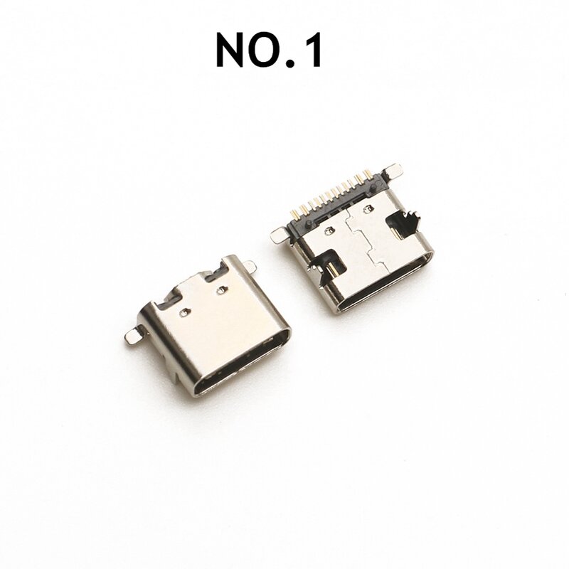 100 Stks/partij 10 Modellen Type-C Usb Opladen Dock Connectoren Mix 6pin En 16pin Gebruik Voor Telefoon En Digitale Product Reparatie Kits