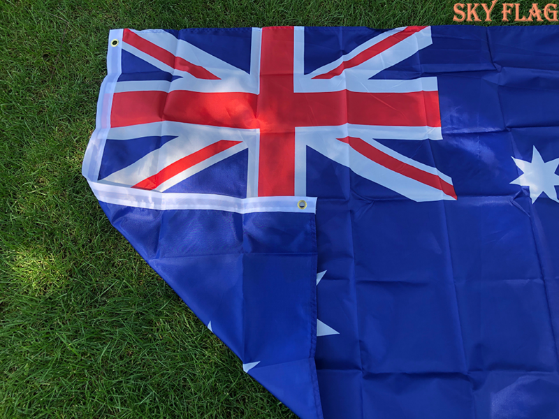 Flaga australii z flagą nieba 90x15 0cm nadrukowany z poliestru do powieszenia wystrój domu Aussie National Banner do świętowania