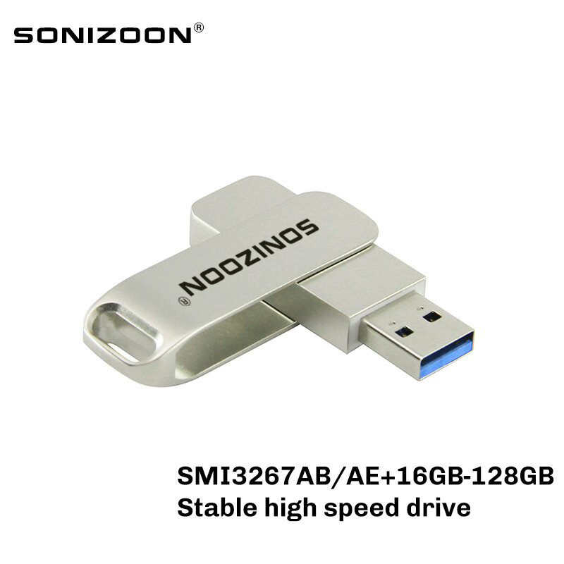 USB-флеш-накопитель металлический, 16 ГБ, с логотипом на заказ