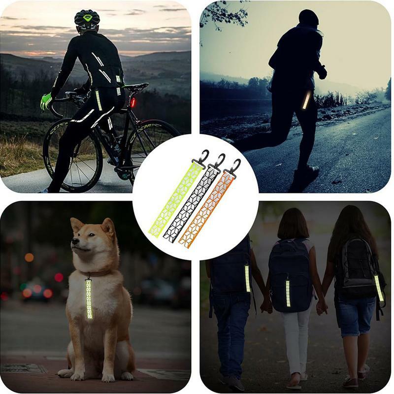 Pingente refletor de segurança para mochila, Chaveiro, Leve e portátil, Ferramenta ao ar livre para corrida e ciclismo